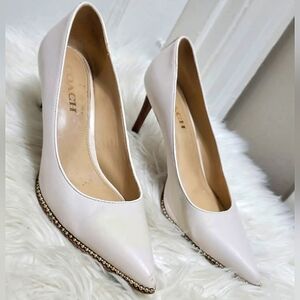 Coach Waverly Beadchain Pump Heels Size 8.5B🌴✌️
